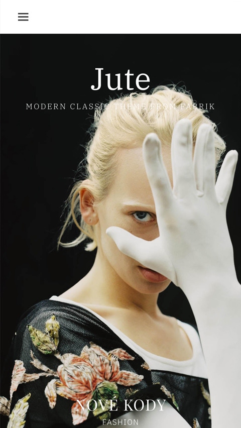 Jute theme for Fabrik portfolio website