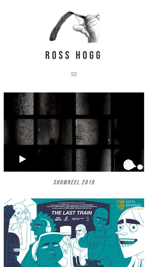 Ross Hogg mobile website