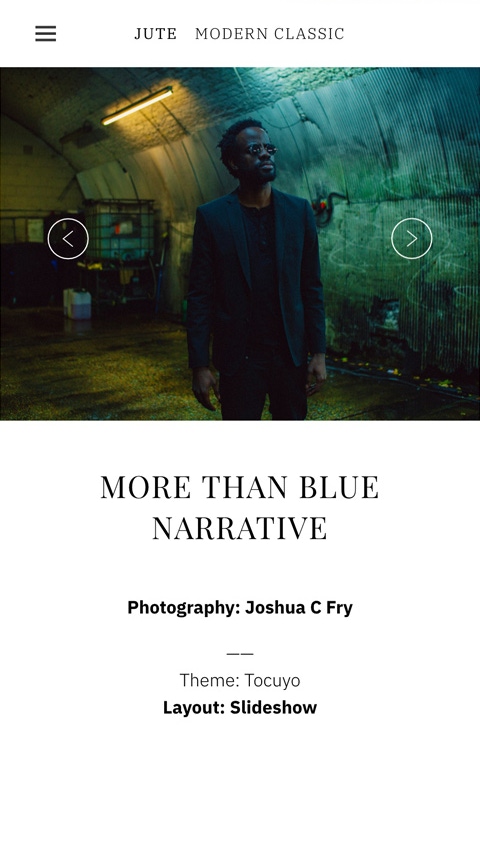 Jute theme for Fabrik portfolio website