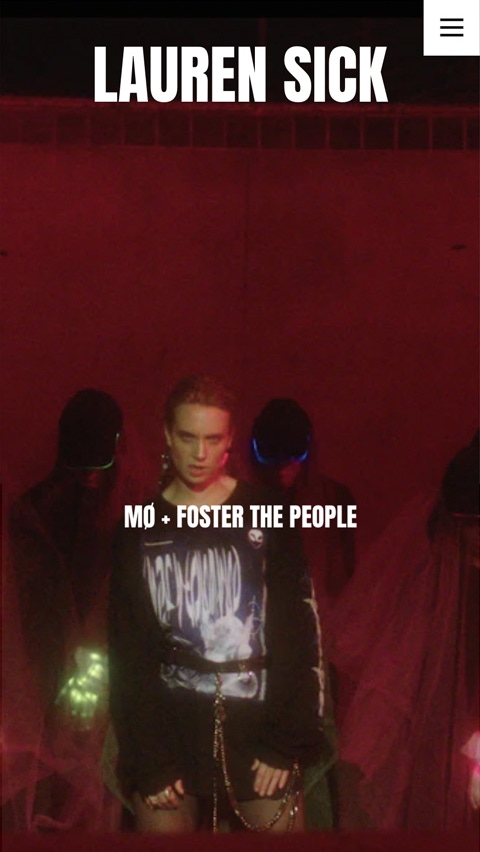 Lauren Sick mobile website