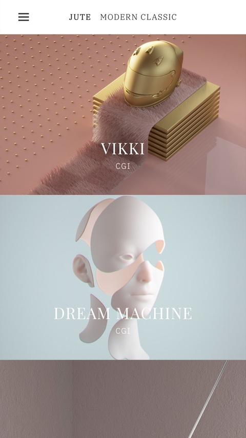 Jute theme for Fabrik portfolio website