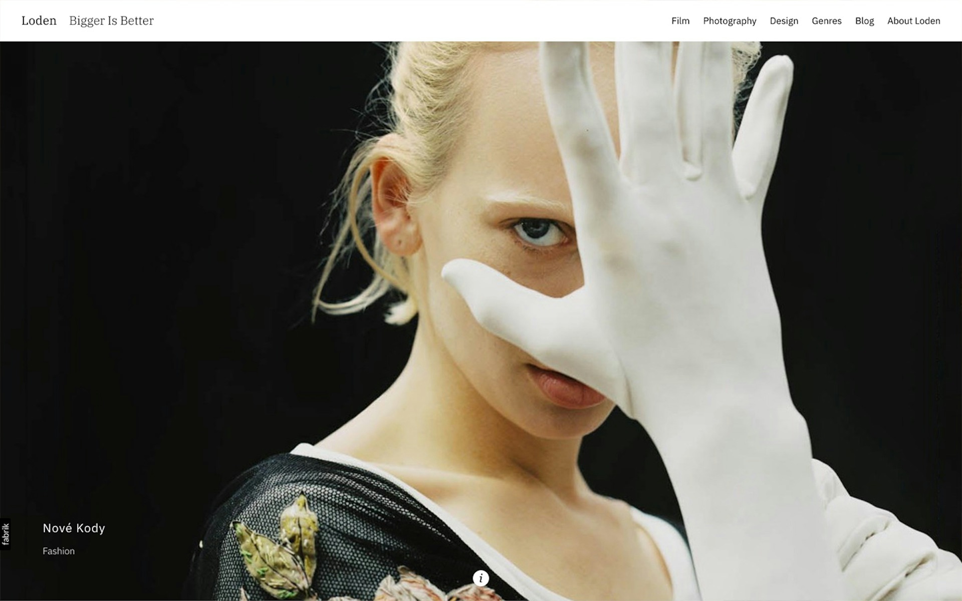 Loden theme for Fabrik portfolio website