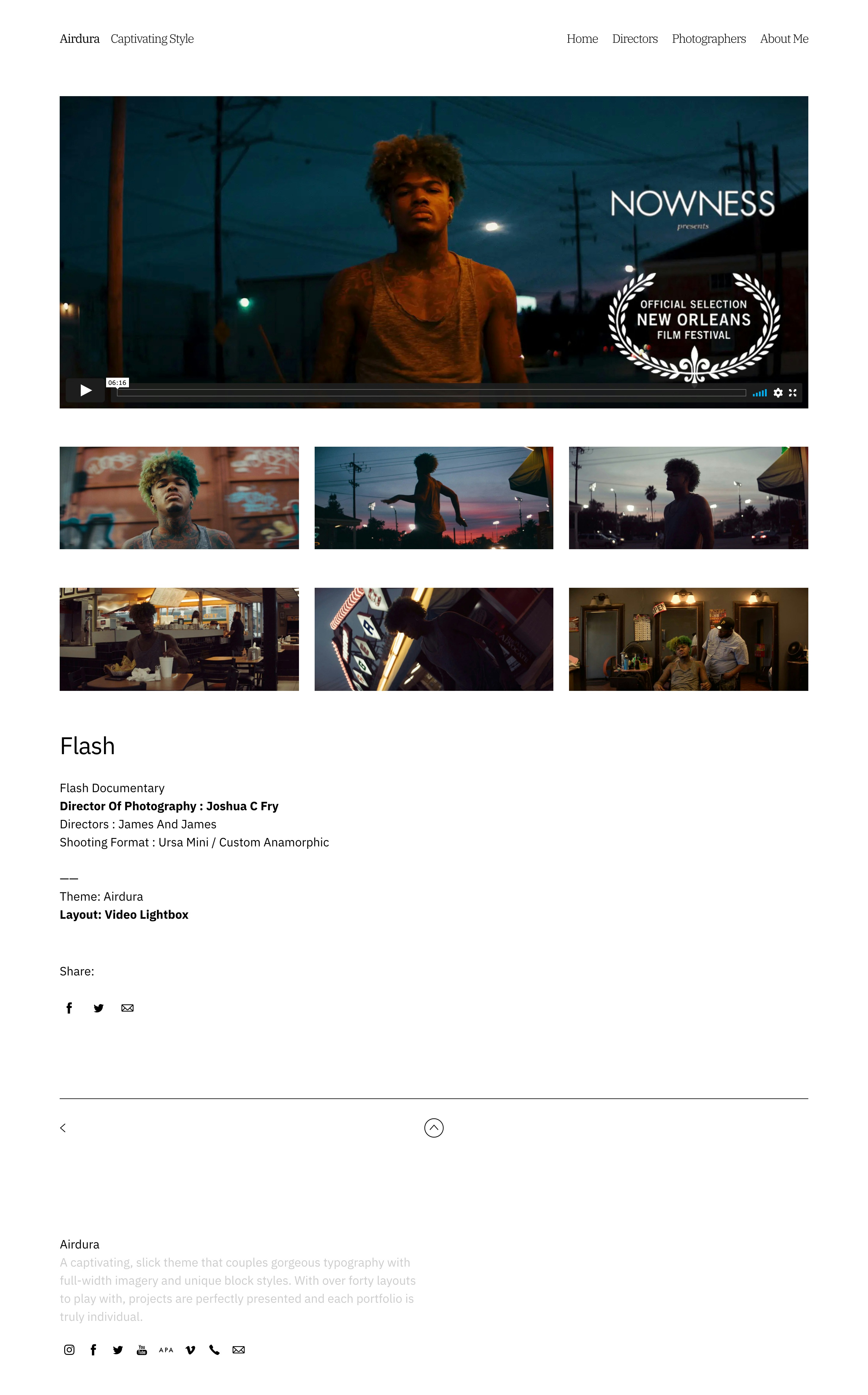 Fabrik gallery layout example