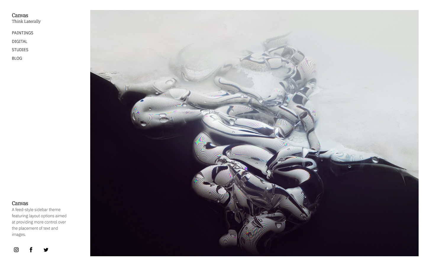 Fabrik artist canvas theme