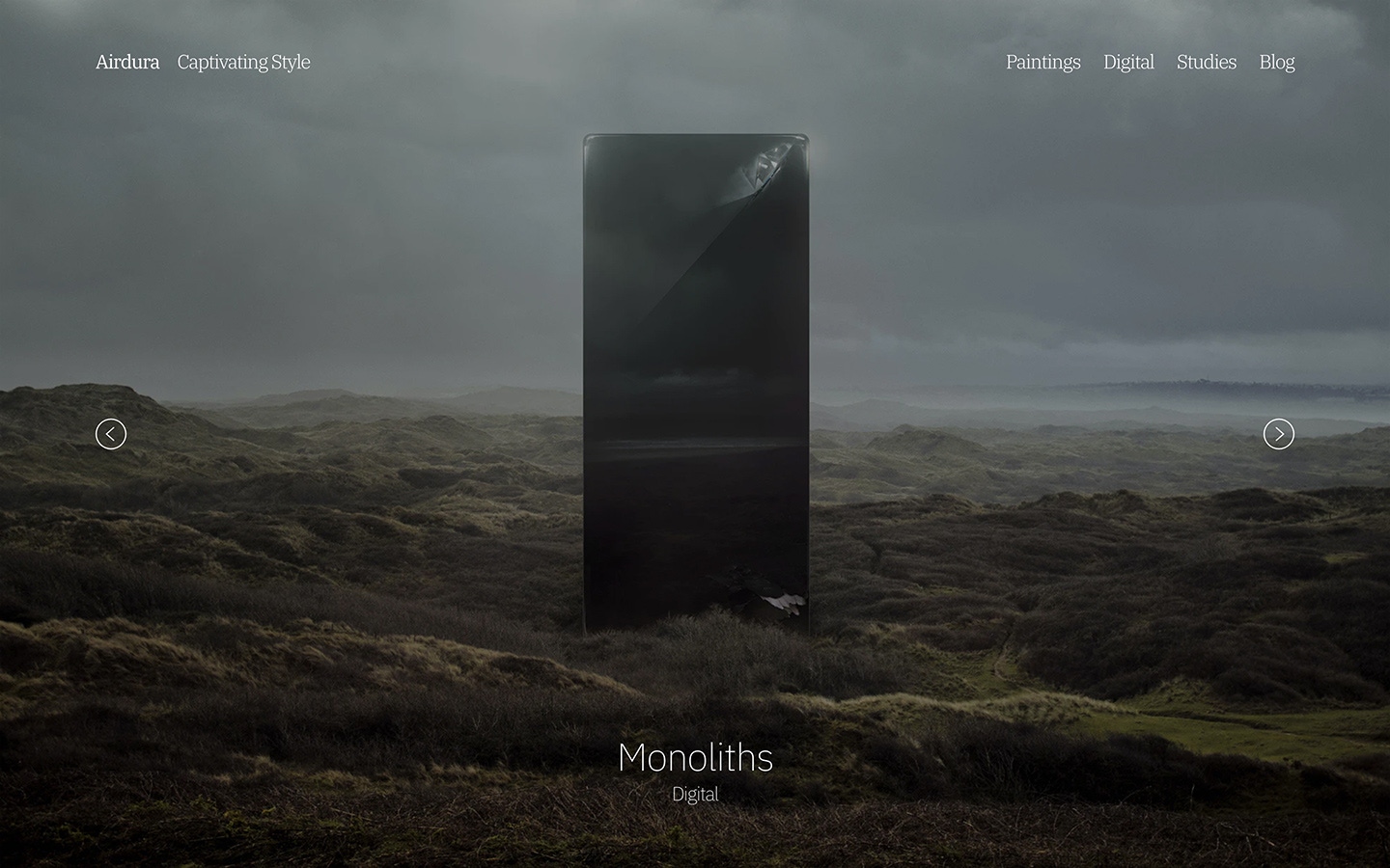 Fabrik slideshow layout example