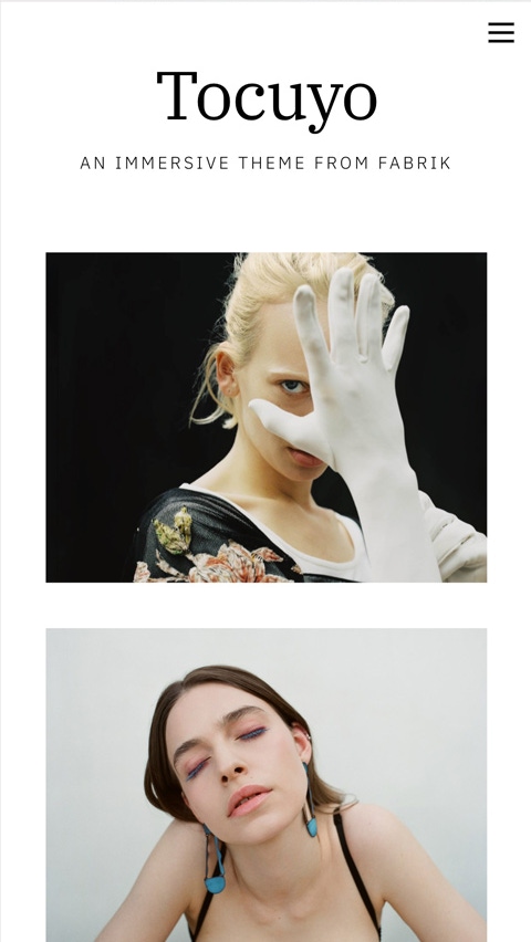 Tocuyo theme for Fabrik portfolio website