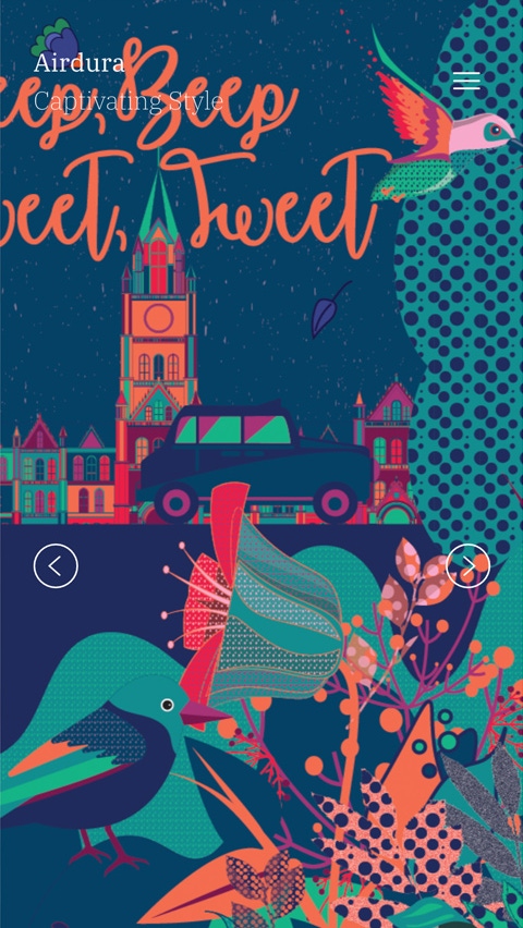 Airdura theme for Fabrik portfolio website