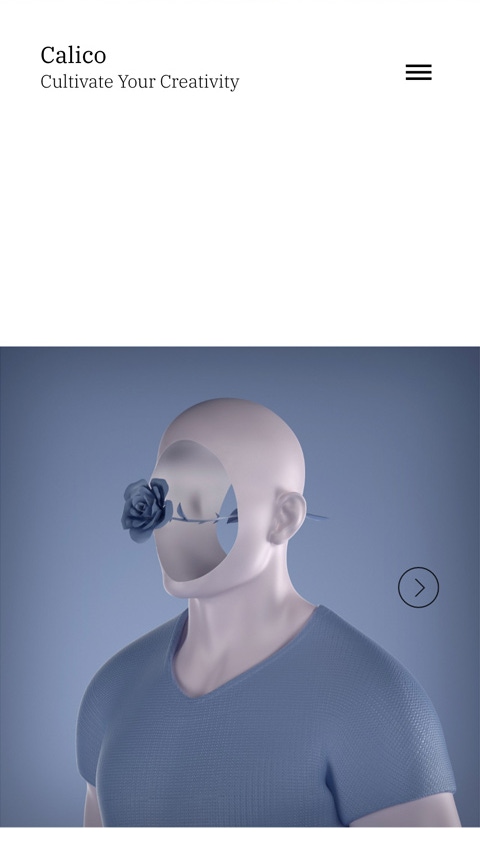 Calico theme for Fabrik portfolio website