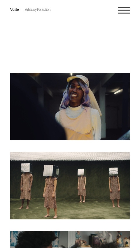 Voile theme for Fabrik portfolio website