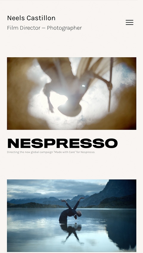 Neels Castillon mobile website