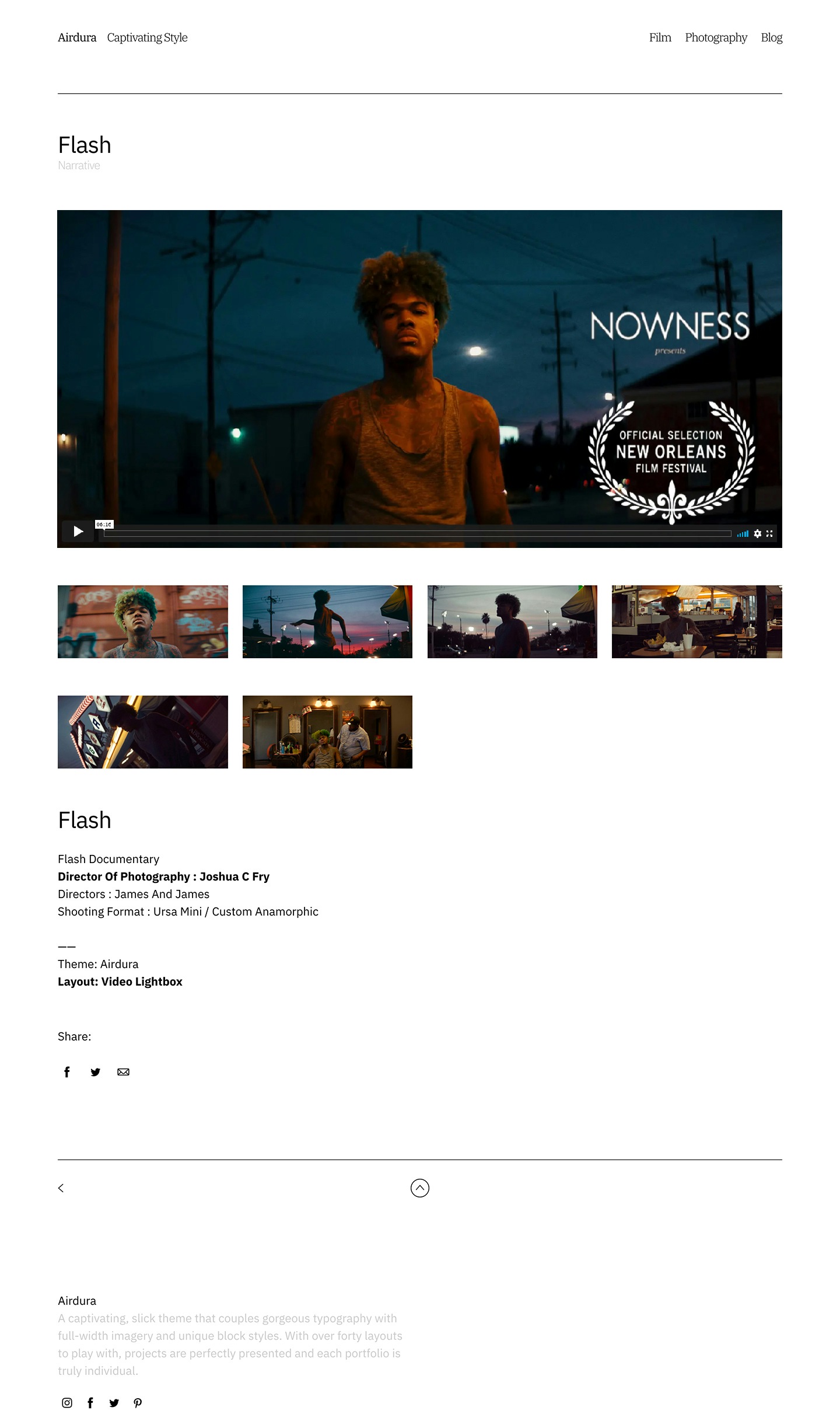 Fabrik gallery layout example