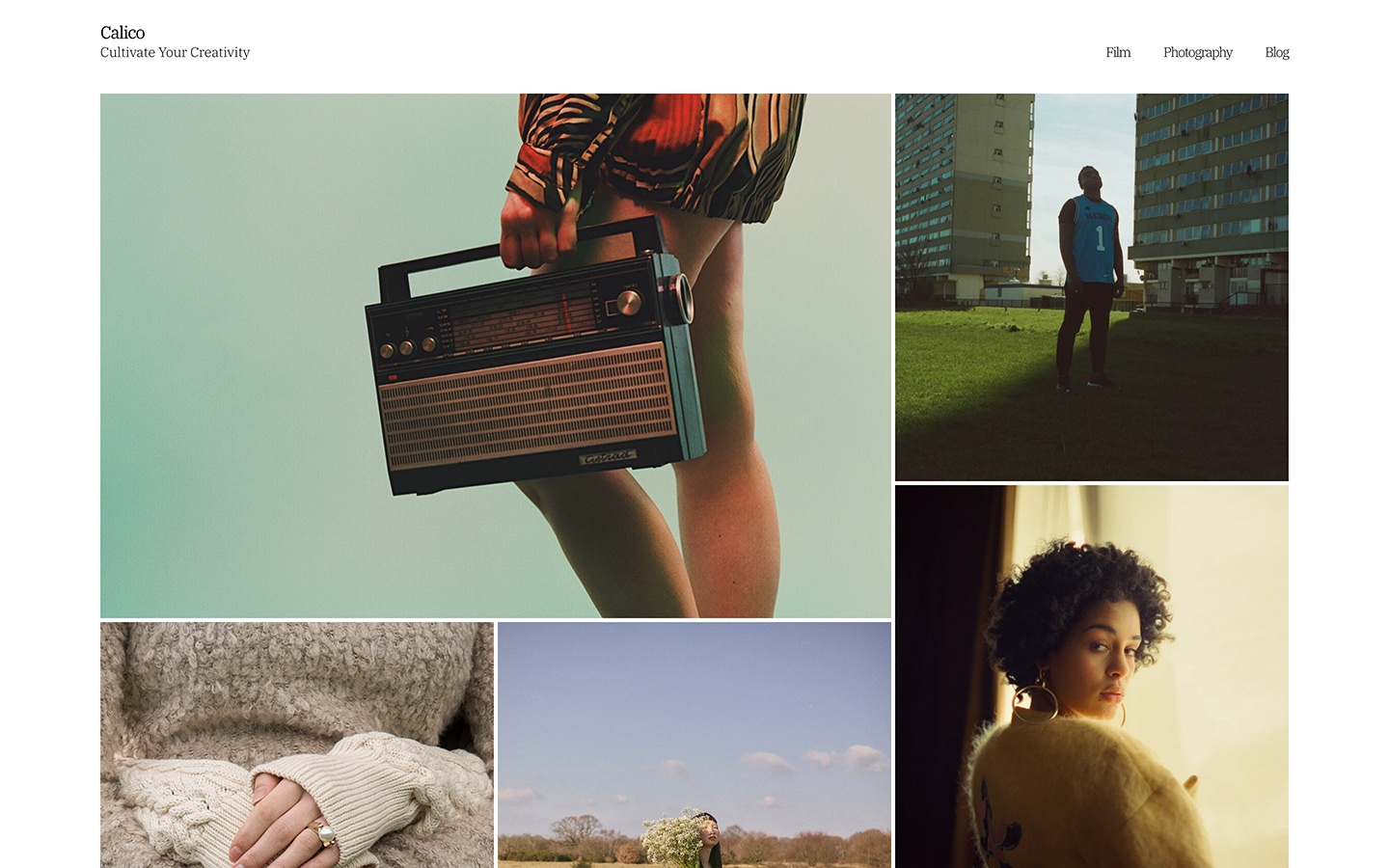 Fabrik photographer calico theme