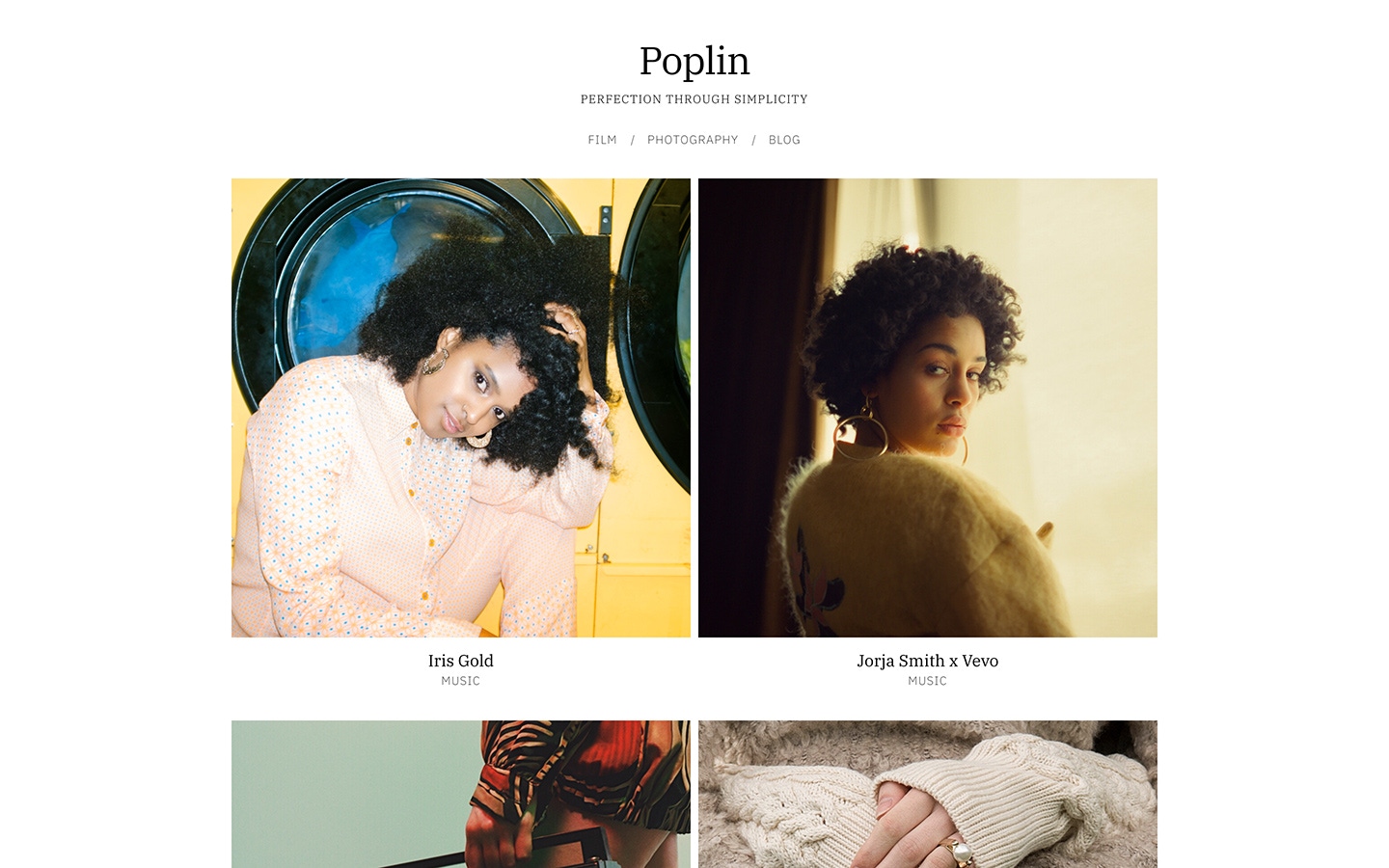 Fabrik photographer poplin theme